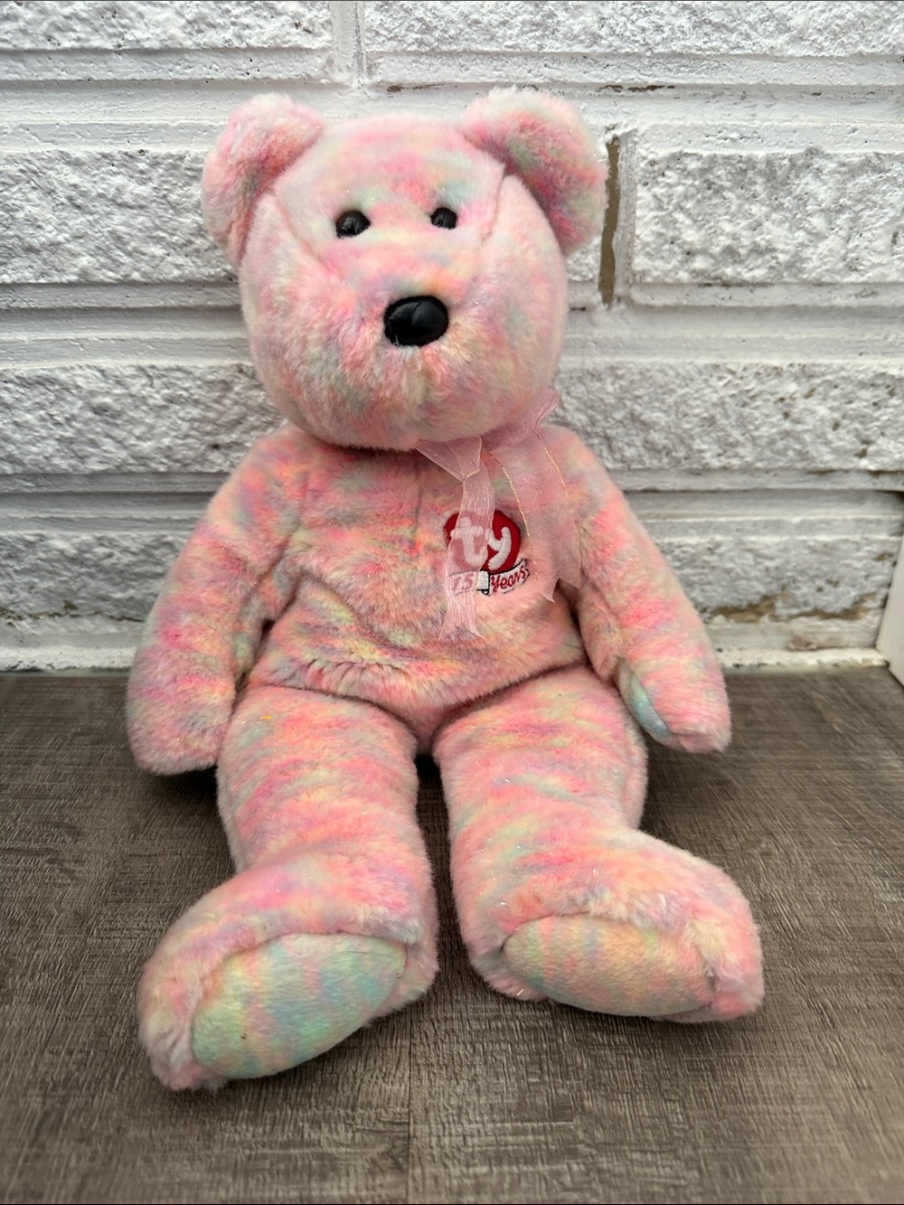 TY Celabrate 15 years multicolor 14” bear